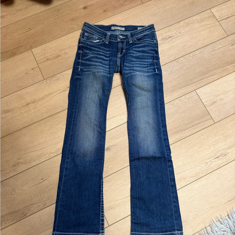 BKE Women's Boot Cut Jeans in Deep Blue
